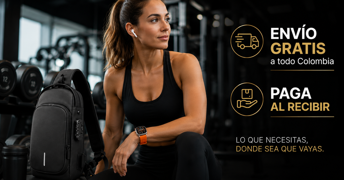 🎒⌚ COMBO PREMIUM: Maleta Antirrobo + Smartwatch Ultra + Audífonos Bluetooth + 7 Correas Intercambiables
